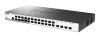 Фото D-Link Управляемый L2 коммутатор, 24x1000Base-X SFP, 4x10GBase-X SFP+, CLI, консольный порт RJ-45, RPS