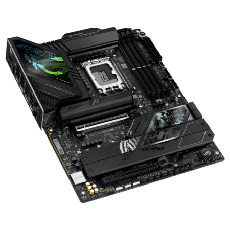 Фото ASUS ROG STRIX Z890-F GAMING WIFI, LGA1851, Z890, 4*DDR5, 4*SATA, 5*M.2, 8*USB 3.2, 2*Type-C, 2*PCIx16, 2*Thunderbolt™ 4, HDMI+DP, ATX; 90MB1I40-M0EAY0