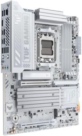 Фото ASUS TUF GAMING X870-PRO WIFI7 W NEO, AM5, X870, 4*DDR5, 2*SATA, 4*M.2, 1*USB 2.0, 4*USB 3.2, 2*Type-C, 3*PCIx16HDMI, ATX; 90MB1NY0-M0EAY0