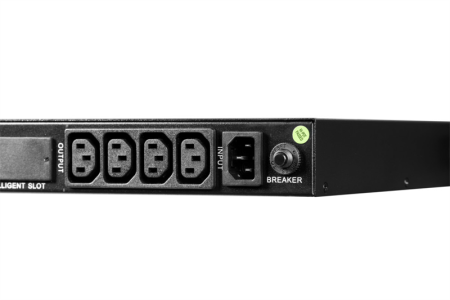 Фото Systeme Electric Smart-Save SMT, 750VA/450W, RM 1U, Line-Interactive, LCD, Out: 230V 4xC13, SNMP Intelligent Slot, USB, RS-232