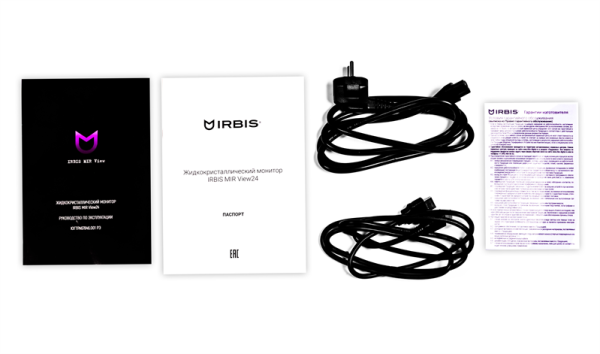 Фото 23.8'' IRBIS MIR View24 LED Monitor 1920x1080, 16:9, IPS, 300 cd/m2, 1000:1, 5ms, 178°/178°, VGA, HDMI, DP, USB-A 3.1х2, USB-B, Audio in/output, 100Hz, speak, наклон, внут.бп. Black МИНПРОМТОРГ(МПТ) 1