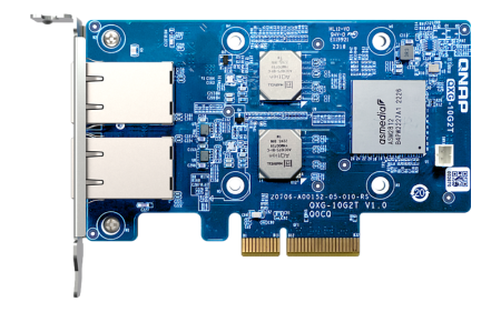 Фото QNAP Expansion Card QXG-10G2T PCIe Gen3x4 2x10GbE(BASE-T)