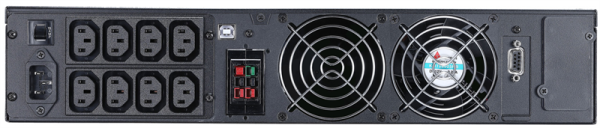 Фото Powercom MACAN SE, On-Line, 2000VA/2000W, Rack/Tower, 8*IEC320-C13, LCD, Serial+USB, SmartSlot, подкл. доп. Батарей (1075913)