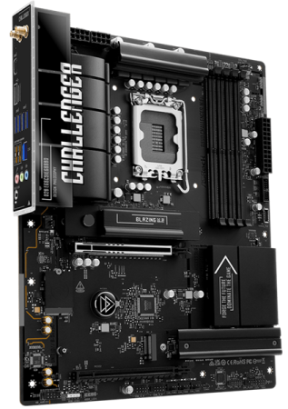 Фото ASROCK B860 Challenger WiFi, LGA1851, B860, 4*DDR5, 4*SATA, 4*M.2, 4*USB 3.2, 2*USB 2.0, Type-C, 2*PCIx16, 1*M.2 (Key E), HDMI, ATX