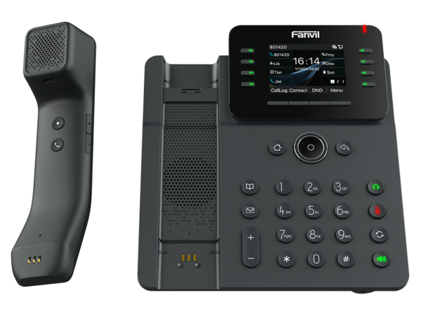 Фото Fanvil V62 Pro, 12 SIP-акк., 2,8", 320x240 Цвет. экран, POE, БП в комп., 2x1 Gbps