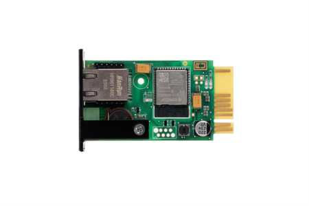 Фото (2147) SKAT NM 810 SNMP модуль для ИБП SKAT-UPS типоразмер 1,1х10/100 Mb/s, Wi-Fi, релейный выход, вход для датчика темп/влаж или сухой контакт