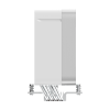 Фото Ocypus Delta A40 EX WH Digital, 120mm ARGB FAN, Top Display Panel, 4 HEAT PIPES, 4-PIN PWM, 500-1800 RPM, 29DBA, HYDRO BEARING, LGA115X/1200/1700/18XX, AM4/AM5