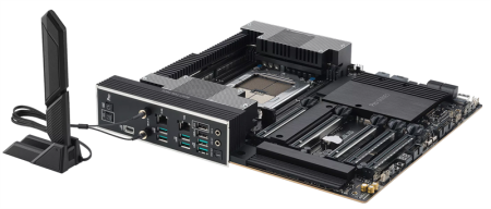 Фото ASUS PRO WS TRX50-SAGE WIFI, AMD TRX50, 4*DDR5, 4*SATA, 3*M.2, 6*USB 3.2, 2*USB 2.0,Type-C, 5*PCIx16, CEB; 90MB1FZ0-M0EAY0