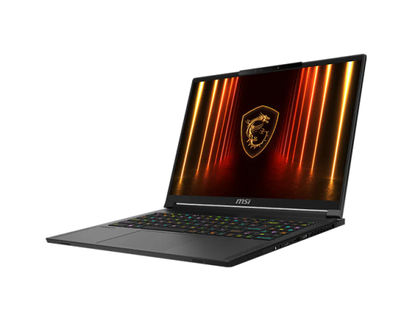 Фото MSI Stealth A16 AI+ A3XWHG Ryzen AI 9 HX 370 16" 16:10 QHD+ (2560 x 1600) OLED, 240hz,LPDDR5X 32GB,2TB SSD,NV RTX™ 5070 Ti GDDR7 12GB,99Whr,2.1kg,2y,Dos,Core Black