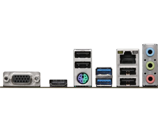 Фото ASROCK H610M-HVS/M.2 R2.0, LGA1700, H610, 2*DDR4, 4*SATA, 1*M.2, 2*USB 3.2, 4*USB 2.0, 1*PCIx16, 1*PCIx1, D-Sub+HDMI, mATX