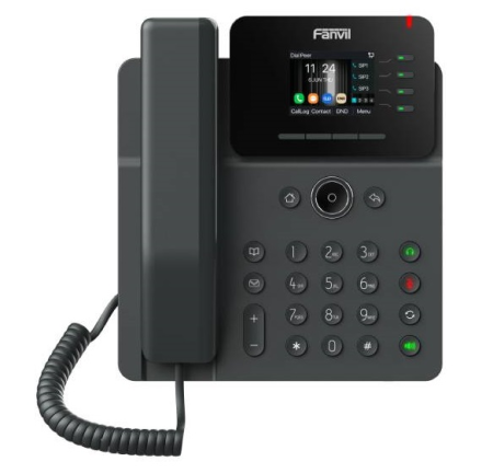 Фото Fanvil V61G (Замена X301G, X303G), 4 SIP-акк., 2,4", 320x240 Цвет. экран, POE, БП в комп., 2x1 Gbps