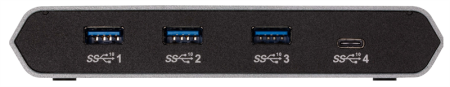 Фото ATEN 2-Port USB-C Gen 2 Sharing Switch with Power Pass-through