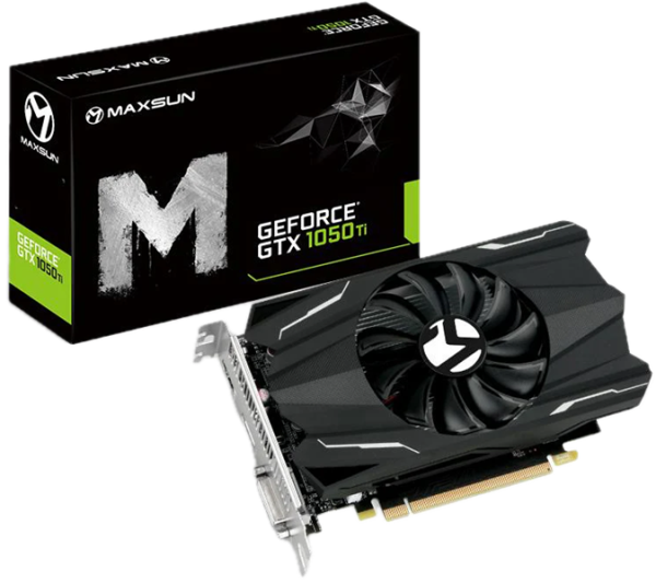 MAXSUN MS-GTX1050Ti TF 4G//GTX1050Ti HDMI, DP, DVI, 4G, D5