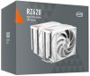 Фото PCCooler RZ620 WH, 2x120mm FAN, 6 HEAT PIPES, 4-PIN PWM, 500-2200 RPM, 32 DBA, FDB BEARING, LGA 1851/1700/1200/115X, AMD AM5/AM4