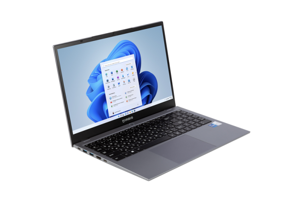 Фото IRBIS SmartBook 16NBP01 16" WQXGA(2560x1600) 16:10 IPS 300cd,Ultra 7 155U,16Gb LPDDR5-5600,512Gb SSD,Wi-Fi6+BT5.2,45Wh,Metal case,FP,TPM 2.0,1 type C full function,1.8kg,Grey,1y,Win11Pro