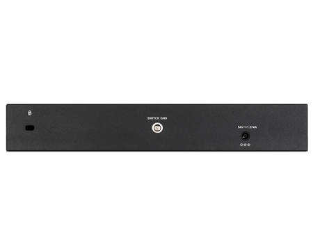 Фото D-Link Управляемый L2 PoE-коммутатор, 8x1000Base-T PoE, 2x1000Base-X SFP, PoE-бюджет 65 Вт, защита от статического электричества до 6 кВ, CLI