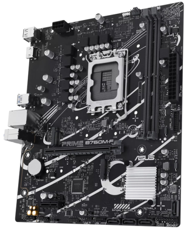 Фото ASUS PRIME B760M-F, LGA1700, B760, 2*DDR5, 4*SATA, 2*M.2, 4*USB 3.2, 2*USB 2.0, 1*PCIx16, 1*PCIx1, HDMI+DP, mATX; 90MB1IK0-M0EAY0