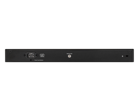 Фото D-Link PROJ Управляемый L2 PoE-коммутатор, 48x1000Base-T PoE, 4x1000Base-X SFP, PoE-бюджет 193 Вт, защита от статического электричества до 6 кВ, CLI, консольный порт RJ-45, поддержка Dying Gasp