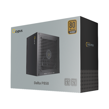 Фото Ocypus Delta P850, 850W, APFC, 80+ Bronze, ATX 3.1, 120mm Fan (P850-BF)