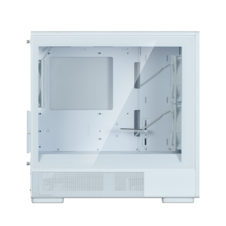Фото ZALMAN P10 NAMU, MATX, WHITE, WINDOW, FRONT COVER WALNUT, 2x3.5", 3x2.5", 1xUSB TYPE-C, 1xUSB3.0, FRONT 2x120mm, REAR 1x120mm ARGB