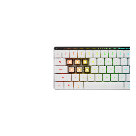 Фото ASUS M603 FALCHION RX LP, 2.4 GHz RF, Bluetooth, 65%, PBT, RGB, White