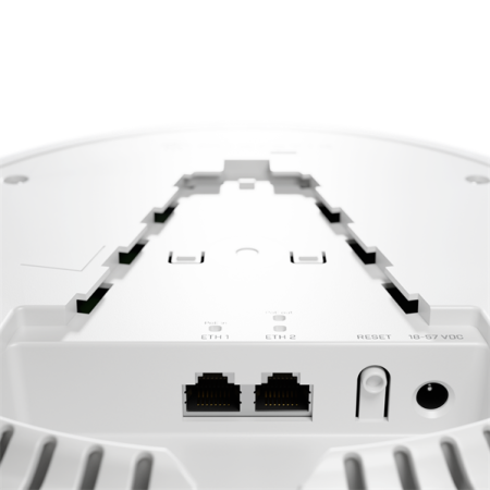 Фото MikroTik RouterBOARD cAPGi-5HaxD2HaxD, cAP ax 802.11a/b/g/n/ac/ax, 2x Gigabit Ethernet with PoE IN and Out support, Power supply via DC jack and PoE 18 - 57V DC, 802.3af/at