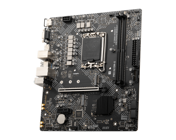 Фото MSI PRO H610M-G DDR5 s1700,2DDR5,1PCI-Ex16,1PCI-Ex1,2M.2(KEY M+KEY E),4SATA, mATX, RTL