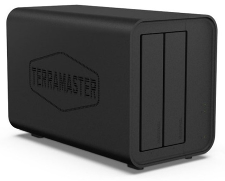 Фото TerraMaster D2-320 DAS tower/JBOD,RAID0,1/up to 2 SATA(3,5' or 2,5')/1xUSB3.1 Type-C gen2/1xPS/1YW