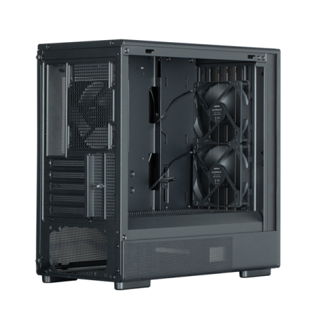 Фото ZALMAN P10 NAMU, MATX, BLACK, WINDOW, FRONT COVER WALNUT, 2x3.5", 3x2.5", 1xUSB TYPE-C, 1xUSB3.0, FRONT 2x120mm, REAR 1x120mm ARGB