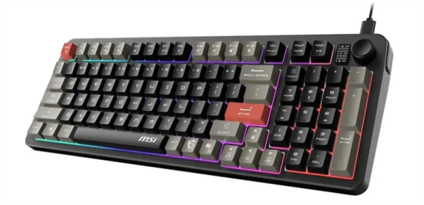 Фото Keyboard MSI FORGE GK110, Wired, membrane Keyboard, multi-colour LED backlighting, 26 Key Anti-ghosting Capability, Black