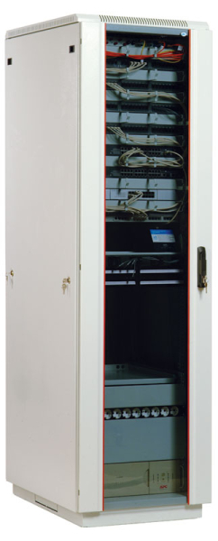 ЦМО Шкаф телекоммуникационный напольный 18U (600x800) дверь стекло (2 места)