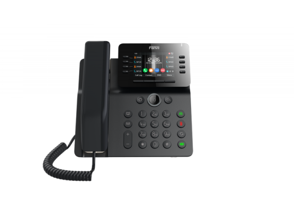 Фото Fanvil V64, 12 SIP-акк., 3,5", 480x320 Цвет. экран, POE, БП в комп., 2x1 Gbps, Wi-Fi, BT 4.2