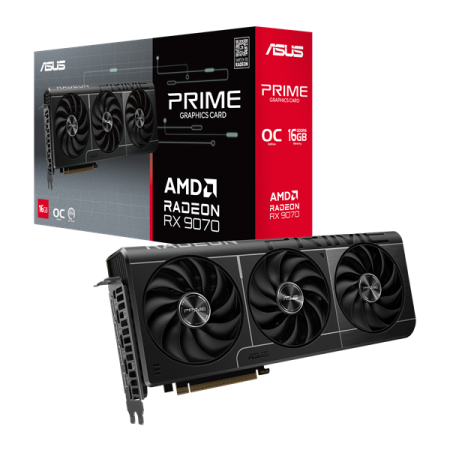 Фото ASUS PRIME-RX9070-O16G//RX9070 HDMI DP*3 12G D6; 90YV0LI1-M0NA00