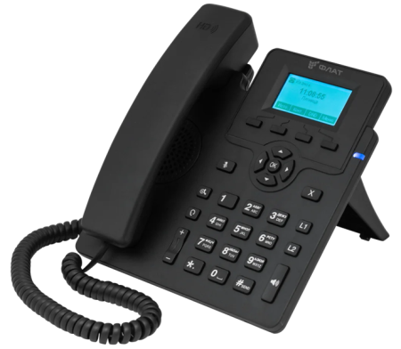 Фото Flat-Phone C10: 2 SIP-аккаунта, 2 порта 10/100/1000BASE-T (RJ-45), ЖК-дисплей, PoE,РЕЕСТР