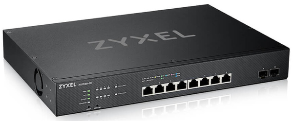 Фото Мультигигабитный Smart L3 Lite коммутатор Zyxel NebulaFlex XS1930-10, rack 19", 8xRJ-45: 1/2,5/5/10G, 2xSFP+