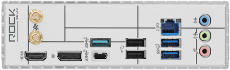 Фото ASROCK B860M Rock WiF, LGA1851, B860, 4*DDR5, 4*SATA, 4*M.2, 4*USB 3.2, 3*USB 2.0, Type-C, 2*PCIx16, 1*M.2 (Key E), HDMI, mATX