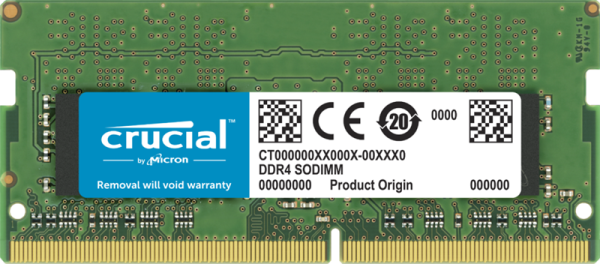 Crucial by Micron DDR4 32GB 3200MHz SODIMM (PC4-25600) CL22 2Rx8 1.2V, 1 Year Warrаnty OEM