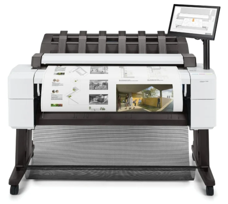 Фото HP DesignJet T2600 PS MFP (p/s/c, 36",2400x1200dpi, 3 A1ppm, 128GB, HDD 500GB, rollfeed, autocutter,output tray, stand, Scanner 36",600dpi, 15,6" touch display, extUSB, GigEth, repl. L2Y25A)