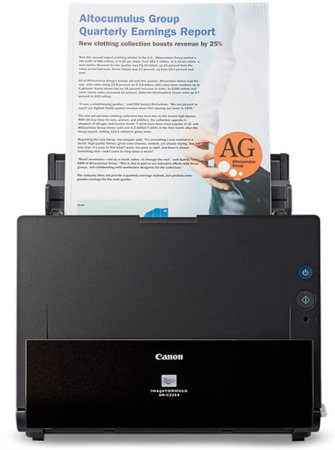 Фото Canon DR-C225 II (Цветной, двусторонний, 25 стр./мин, ADF 45, High Speed USB 2.0, A4