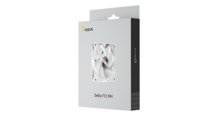 Фото Ocypus Delta F12 WH, 120x120x25mm, 4-PIN PWM, 500-2000 RPM, 29 DBA MAX, HYDRO BEARING