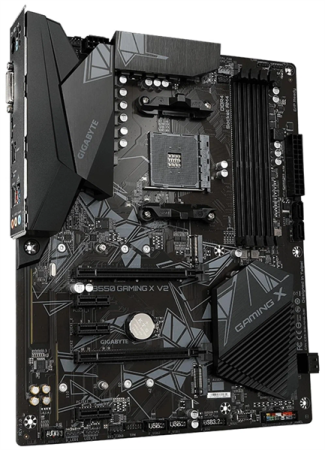 Фото GIGABYTE B550 GAMING X V2, AM4, B550, 4*DDR4, 4*SATA, 2*M.2, 4*USB 3.2, 2*USB 2.0, 2*PCIx16, 3*PCIx1, HDMI+DVI, ATX