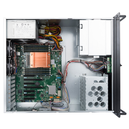 Фото InWin IW-R400-01N ________________ /USB3.0*2/Rear fan 8025mm 4200RPM*2/Front fan 8025mm 4200RPM*2/Front door/Air filter for front door/SK35-02