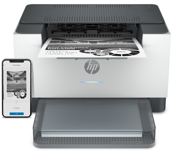 Фото HP LaserJet M211dw (A4, 600dpi, 29 ppm, 64 Mb, 1 tray 150, Duplex, USB2.0/WiFi/ Ethernet 10/100Base/Bluetooth/AirPrint, Cartridge 700 pages in box)