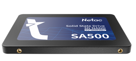 Фото Netac SSD SA500 120GB 2.5 SATAIII 3D NAND, R/W up to 500/400MB/s, TBW 60TB, 3y wty