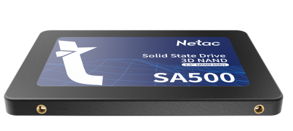 Фото Netac SSD SA500 120GB 2.5 SATAIII 3D NAND, R/W up to 500/400MB/s, TBW 60TB, 3y wty