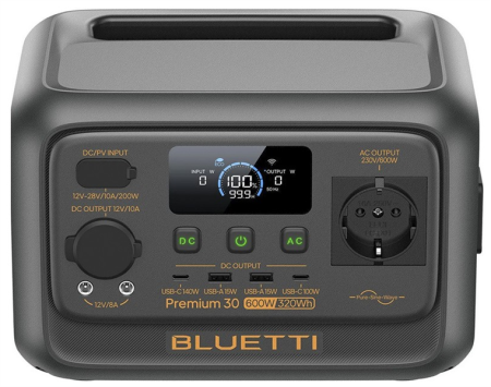 Фото Bluetti Premium 30 V2 Portable Power Station, 600W/320Wh, LiFePO4, 4,28kg