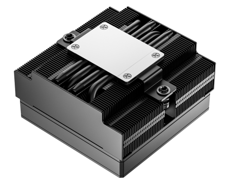 Фото ID-COOLING IS-53-XT BLACK LGA1851/1700/1200/115X/AM5/AM4 низкопрофильный высота 53mm (24шт/кор, TDP 95W, PWM, 4 тепл.трубок + медная база, FAN 92mm, черный) BOX