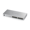 PoE+ Zyxel GS1008HP, 8xGE PoE+, настольный, металлический, бесшумный, бюджет PoE 60 Вт