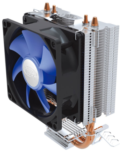 DEEPCOOL ICE EDGE Mini FS V2.0 LGA1700/1200/115X/775/AM5/AM4 (54шт/кор, TDP 100W, Fan 80mm, 2 тепл.трубки) RET (DP-MCH2-IEMV2)