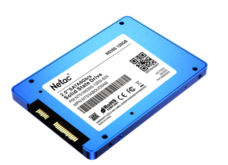 Фото Netac SSD N535S 120GB 2.5 SATAIII 3D NAND, 7mm, R/W up to 510/440MB/s, TBW 70TB, 5y wty